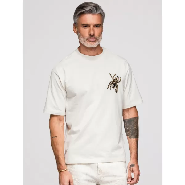  Herren-T-Shirt OMBRE OM-TSCT-0277 CREMEFARBEN 