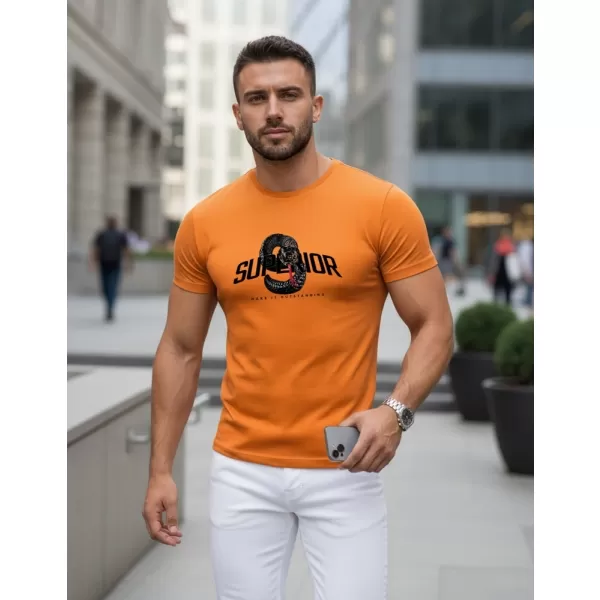  Herren-T-Shirt DSTREET NX5019R-OR ORANGE 