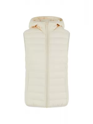 Steppweste für Damen URBAN CLASSICS TB8710-02903 WEIßER SAND