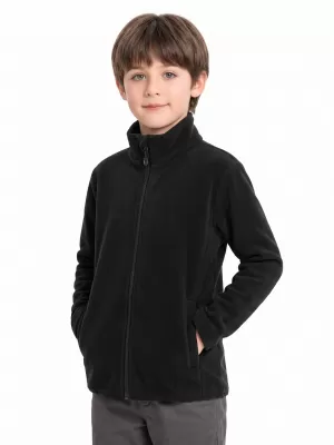 Fleece-Sweatshirt für Kinder ALPINE PRO SIUSO 4 SCHWARZ