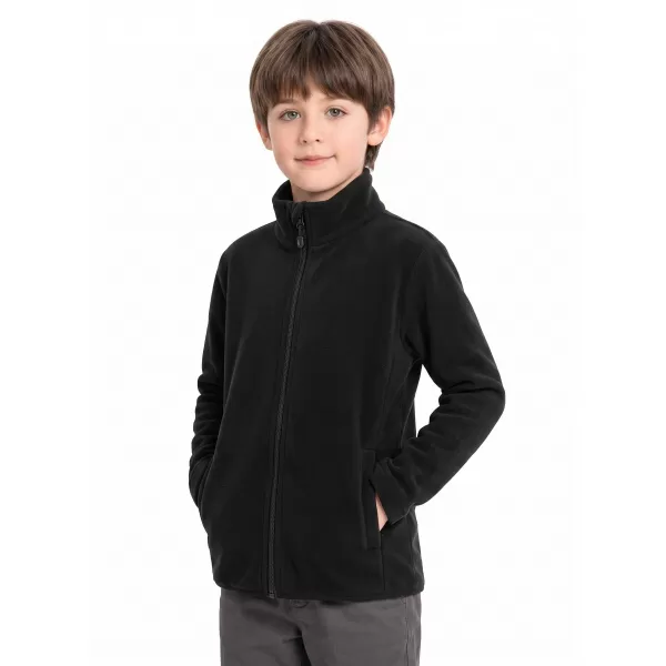  Fleece-Sweatshirt für Kinder ALPINE PRO SIUSO 4 SCHWARZ 