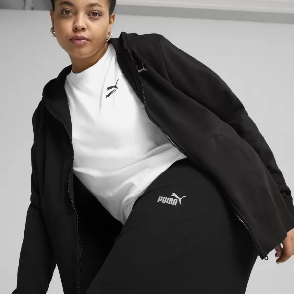  Leggings für Damen PUMA ESS SMALL NO. 1 LOGO HIGH-WAIST STRAIGHT 68242801 PUMA SCHWARZ 
