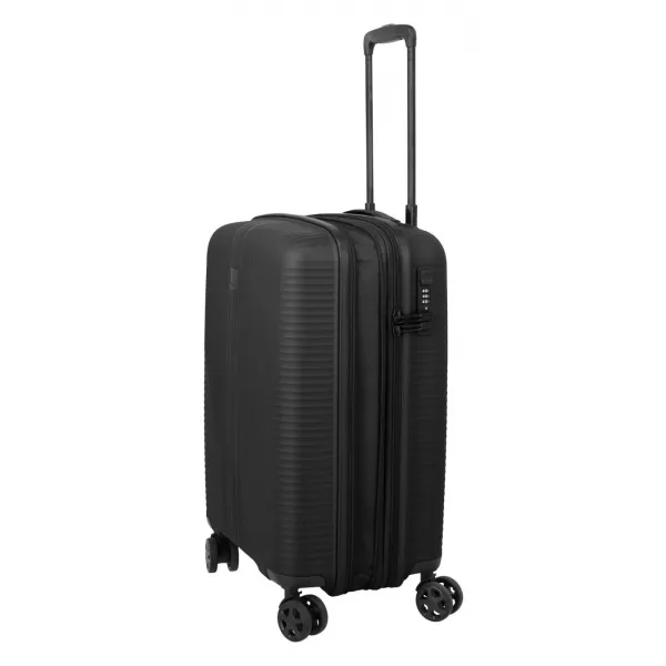  Koffer TRAVELITE AIR STRIPE 4W S EXP SCHWARZ 