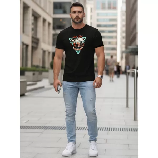  Herren-T-Shirt DSTREET NX5093R-BK SCHWARZ 