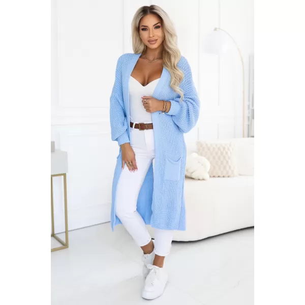  Strickjacke für Damen NUMOCO 627-3 HELLBLAU 