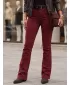 Damenhosen DSTREET UY3111 ROTWEIN