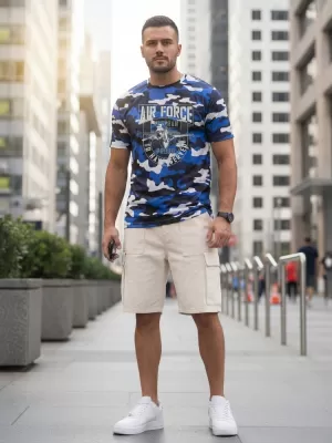 Herren-T-Shirt DSTREET NX2001R-BL-M BLAU