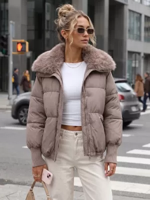 Damenjacke DSTREET TY5820 BRAUN