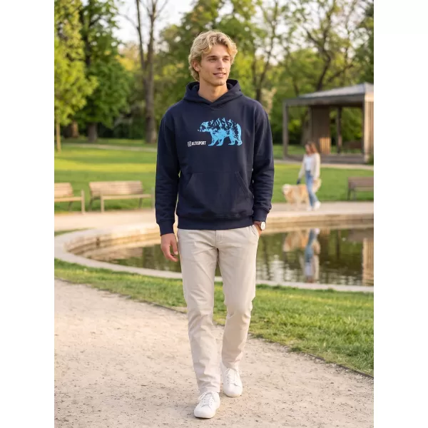  Herren-Sweatshirt ALTISPORT ALM193422 MARINEBLAU 