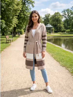Damenpullover ALTISPORT INESSA HELLBEIGE