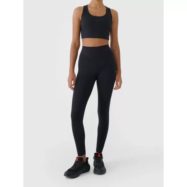  Leggings für Damen 4F WAW25TTIGF242 TIEFSCHWARZ 