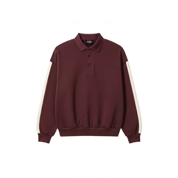  Herren-T-Shirt mit Kragen URBAN CLASSICS TB8595-01151 KIRSCHE 