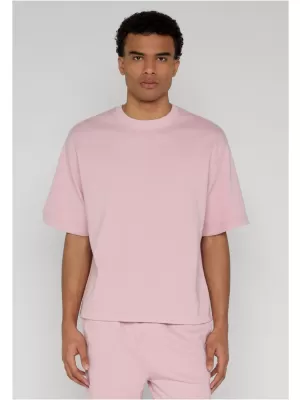 Herren-T-Shirt URBAN CLASSICS TB8097 BLASSROSA