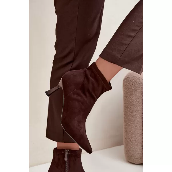  Damen-Stiefeletten BOTO 7107 BRAUN 