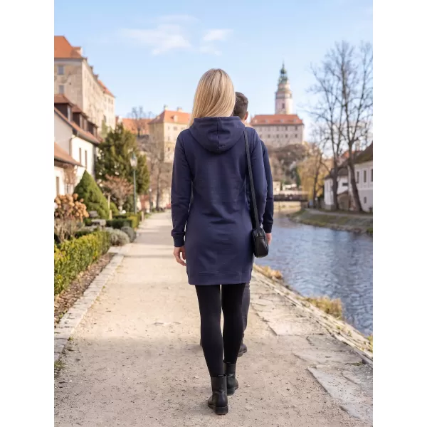  Erweitertes Damen-Sweatshirt ALTISPORT ALW091419 MARINEBLAU 
