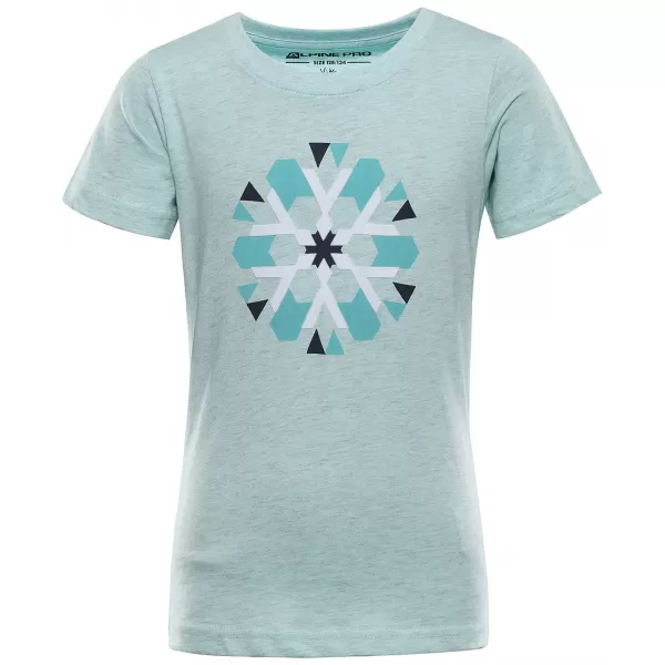  Meliertes T-Shirt für Kinder ALPINE PRO REJO 3 HELLBLAUE PC-VARIANTE 