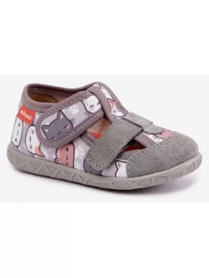 Kinderhausschuhe MILAMI 118/BR-34 GRAU