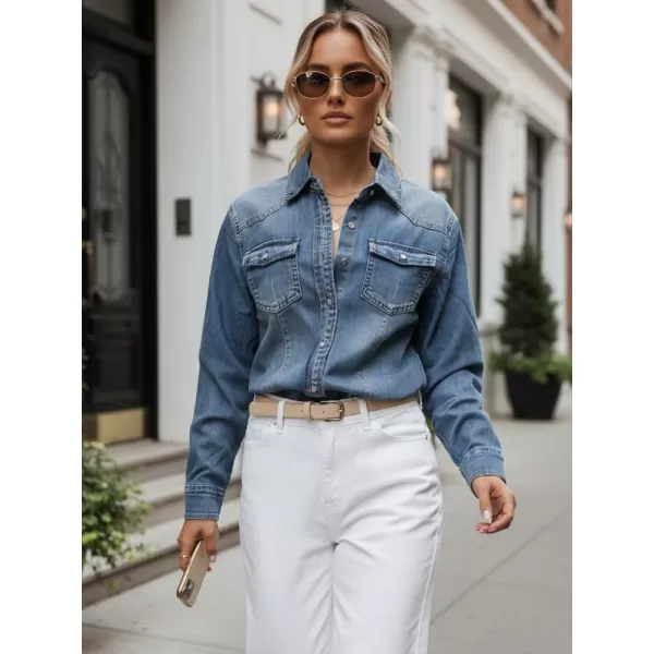  Damenhemd DSTREET DY0491 BLAU 