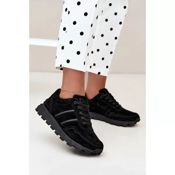  Damen-Sneaker D&A LR62-7101 BLACK SCHWARZ 