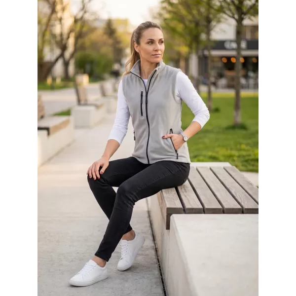  Fleeceweste für Damen MALFINI EXIT W-525 HELLGRAU 