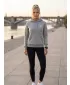 Damen-Sweatshirt 4F WMM00TSWSF2536 KALTE HELLGRAUE MELANGE