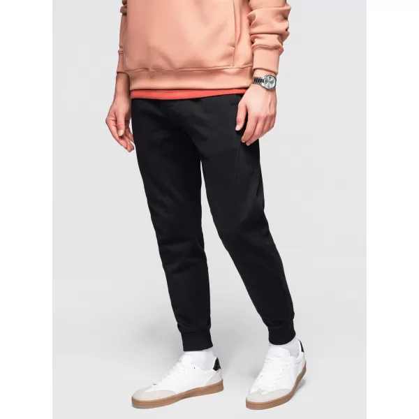  Herren-Jogginghose OMBRE OM-PABS-0305 SCHWARZ 