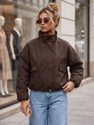 Damenjacke DSTREET TY6022 BRAUN