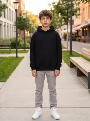 Kinder-Sweatshirt MALFINI CHILL 423 SCHWARZ