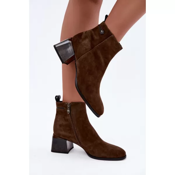  Damen-Stiefeletten BOTO 26BT24-398 KAFFEE 