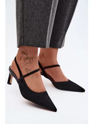 Damensandalen D&A CR61-3048 SCHWARZ
