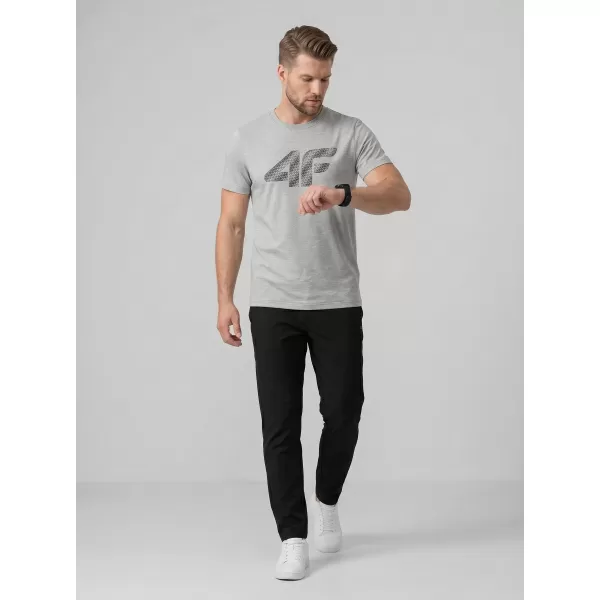  Herren-T-Shirt 4F WMM00TTSHM3342 KALTE HELLGRAUE MELANGE 