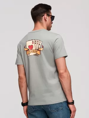 Herren-T-Shirt OMBRE OM-TSPT-0257 GRAU