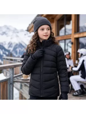 Ultraleichte Kinderjacke ALPINE PRO RETERO SCHWARZ