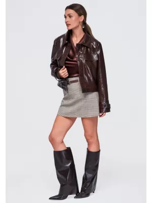 Damenjacke OMBRE OW-JAFL-0145 BRAUN