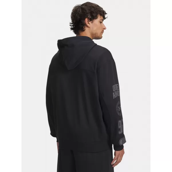 Herren-Sweatshirt UNDER ARMOUR UA RIVAL LW GRAPHIC FZ 6014687-001 SCHWARZ 