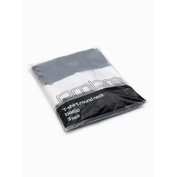  Herren-T-Shirt OMBRE OM-TSBS-0268 SCHWARZ/WEIß/BLAU 