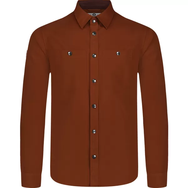  Herren-Flanellhemd NORDBLANC HAZE NBSSM8370 BRAUN 