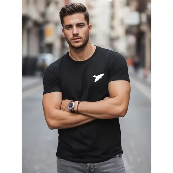  Herren-T-Shirt DSTREET NX0183R-BK SCHWARZ 