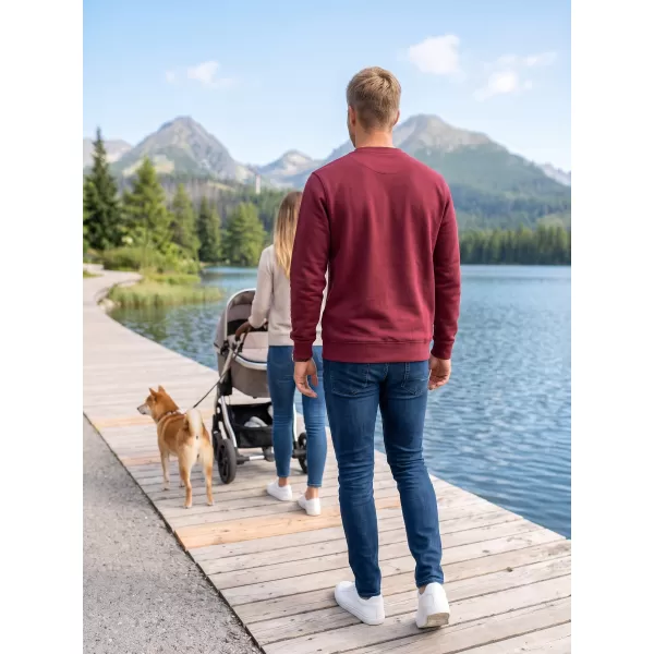  Herren-Sweatshirt ALTISPORT NP/ALMST43001 BURGUND 