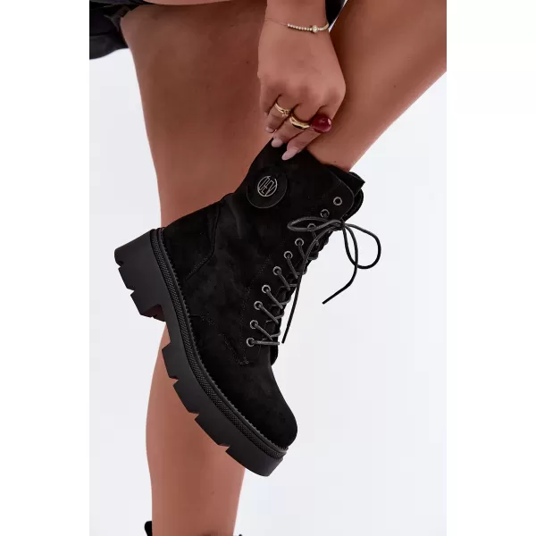  Damenschuhe BOTO DA202P SCHWARZ MATT 