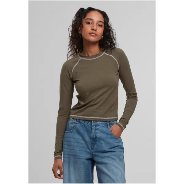  Damen-T-Shirt URBAN CLASSICS TB7730 OLIVE 