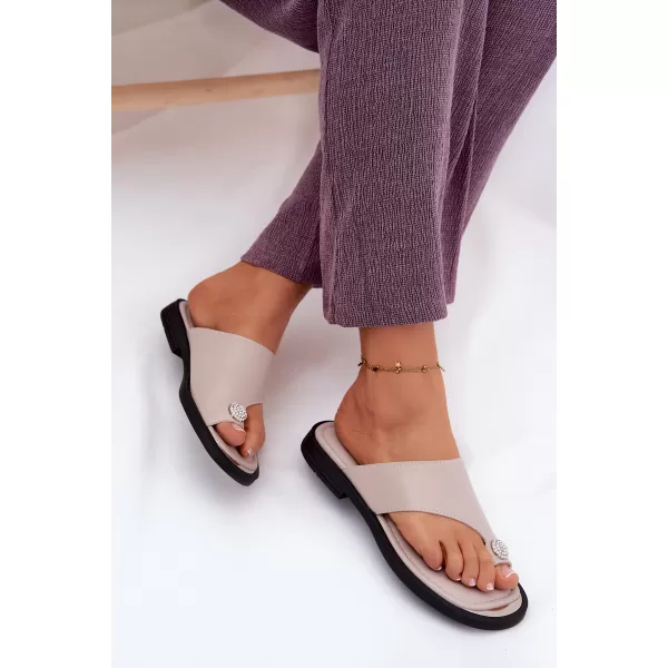  Damen-Flip-Flops VINCEZA 62307 BEIGE 