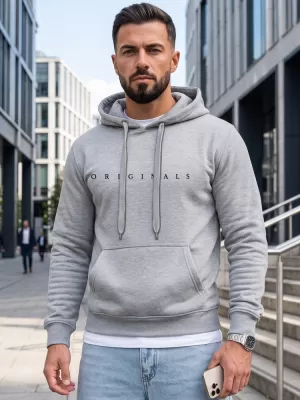 Herren-Sweatshirt DSTREET NX5151BX-02-09 HELLGRAU