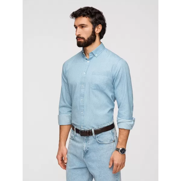  Herrenhemd OMBRE K702 HELLBLAU 