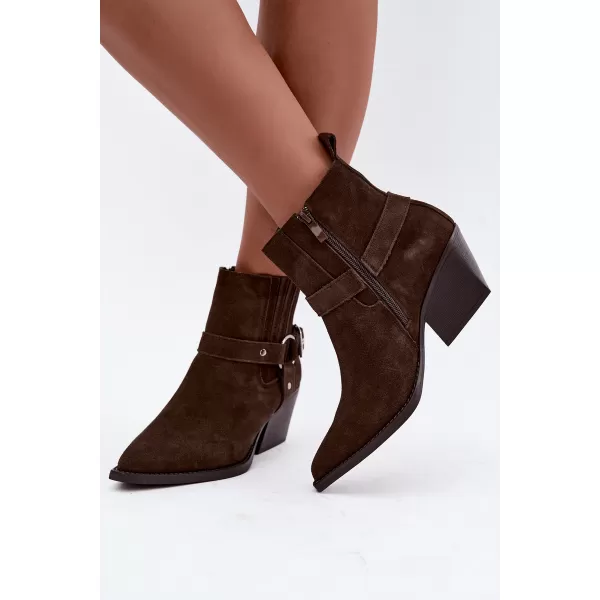  Damen-Stiefeletten BOTO NC1360K BRAUN 