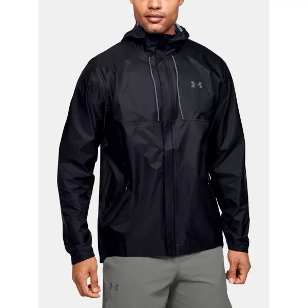  Herrenjacke UNDER ARMOUR CLOUDBURST STORM SHELL 1350950-001 SCHWARZ 