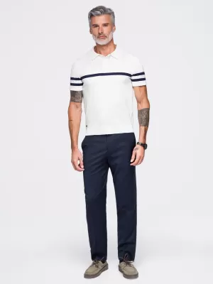 Herren-Poloshirt OMBRE OM-POSS-0177 WEIß