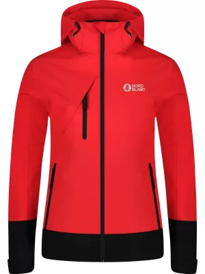 Wasserdichte Damenjacke NORDBLANC BOURNE NBSJL8317 ROT