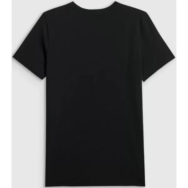  Herren-T-Shirt 4F WAW25TTSHM2401 TIEFSCHWARZ 