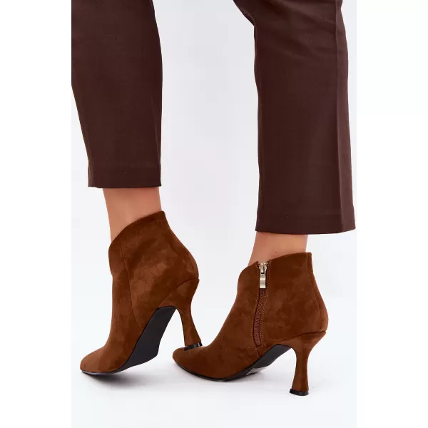  Damen-Stiefeletten BOTO D-219 KAMEL 